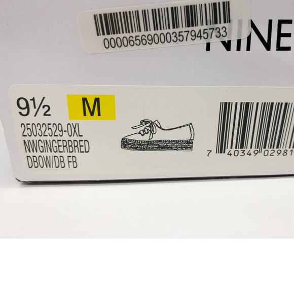 Nine West  Lace Up Espadrille Platform Sneakers 9.5 Blue & White Gingerbread - Picture 10 of 12